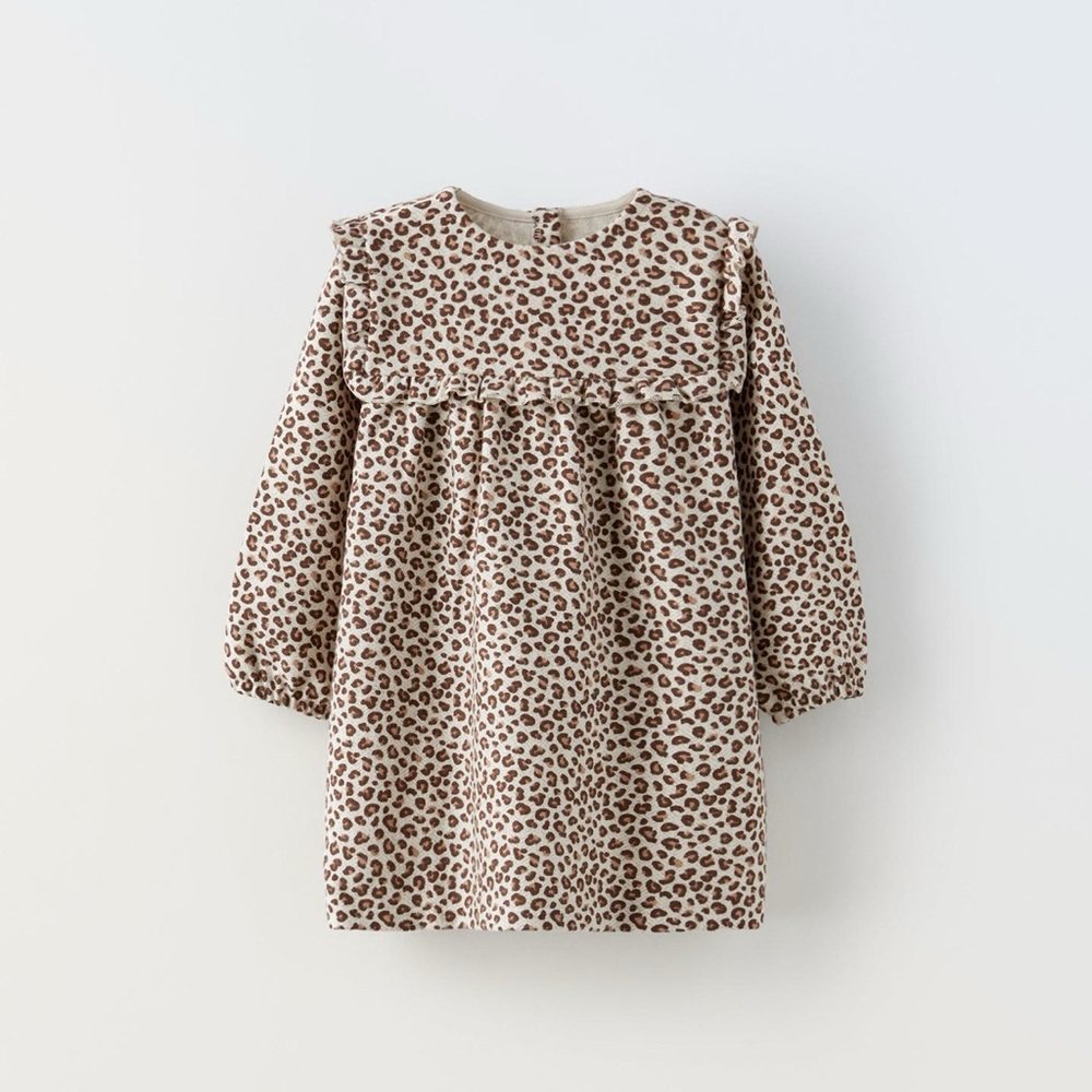Zara Leopard Print Dress Sz 9-12mo